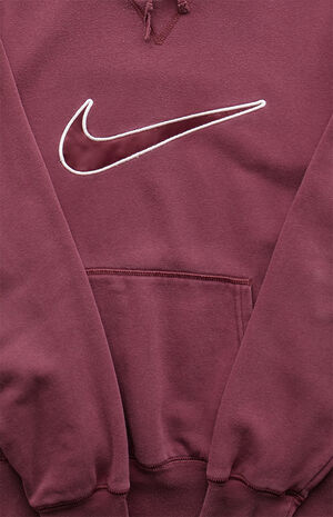 2000s Nike Maroon Pullover Hoodie image number 4