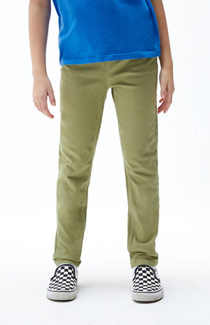 Scarp Actor Scorch PacSun Kids Army Green Pull-On Skinny Jeans | PacSun
