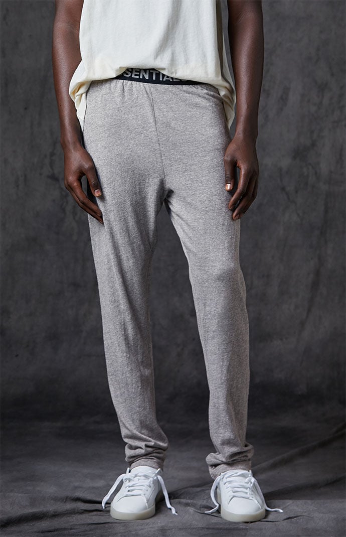 Fear of God Essentials Heather Grey Lounge Pants | PacSun Fear of God Essentials Heather Grey Lounge Pants | PacSun