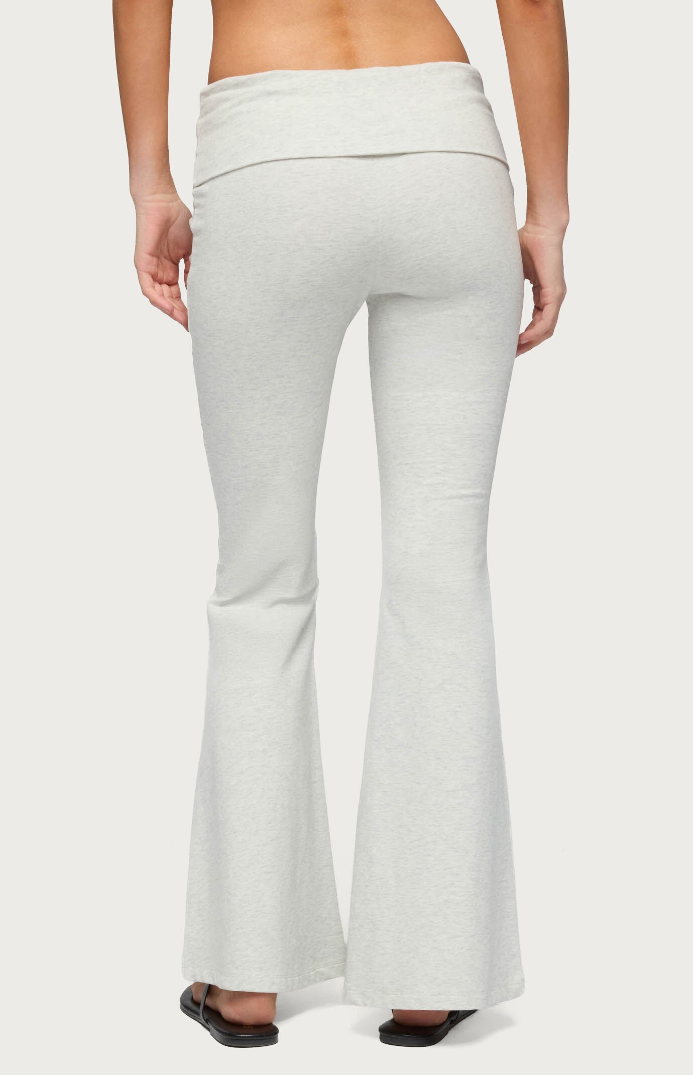 Edikted Petite Naomi Foldover Flared Leggings