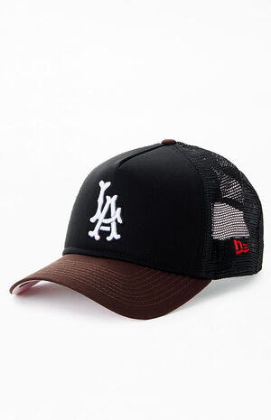 x PS Reserve LA Angels Mocha 9FORTY Snapback Hat image number 4