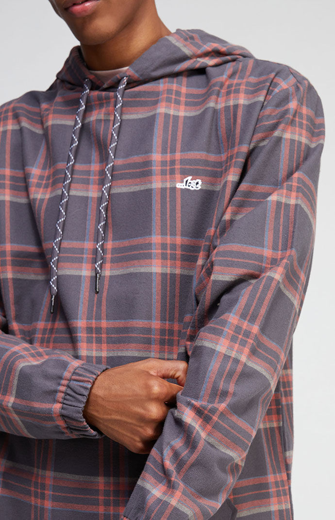 Pacsun top flannel hooded
