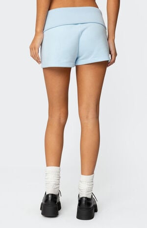 Super Edikted Fold Over Sweat Shorts image number 4
