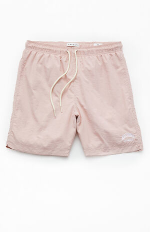 Lavender Collegiate 6" Swim Trunks image number 1
