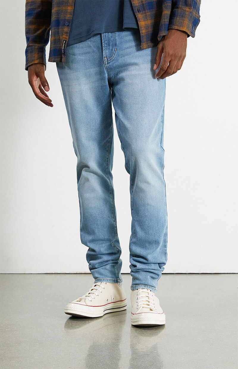 PacSun Eco Medium Wash Stacked Men's Skinny Jeans (Select Size)