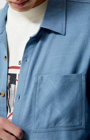 Black Cropped Classic Long Sleeve Shirt image number 2