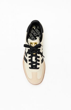 Women's Black & Cream Samba OG Sneakers image number 5