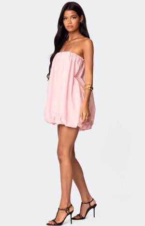 Met Strapless Bubble Mini Dress image number 4