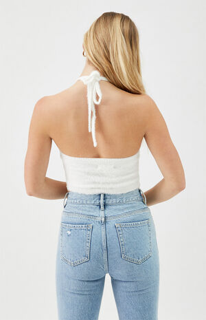 La Hearts 90s Fuzzy Halter Top Pacsun