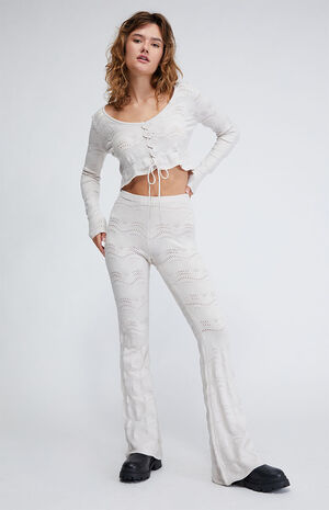 LA Hearts Strings Attached Flare Pants | PacSun
