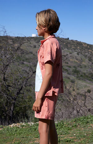 Palm Tree Terry Sweat Shorts image number 4