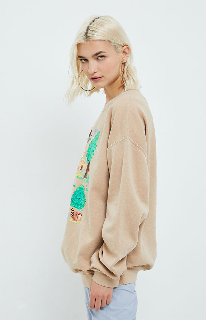Smokey Forest Babes Crew Neck Sweatshirt