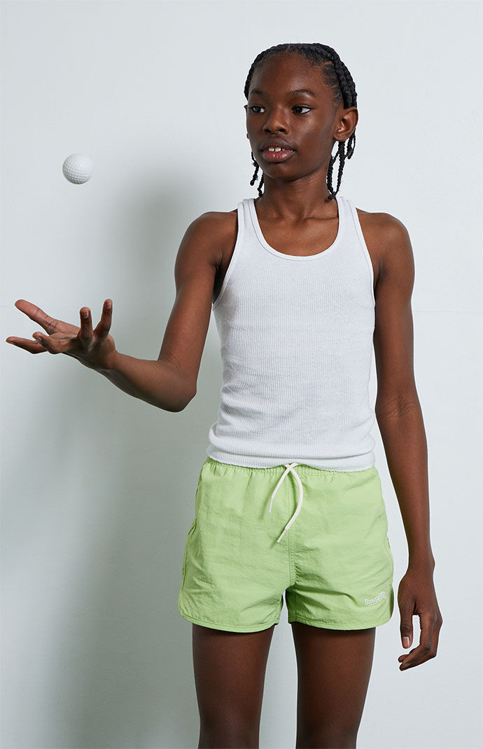 PacSun Kids Green Swim Trunks PacSun
