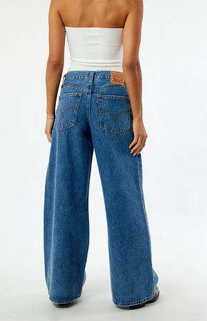 Dark Indigo '94 Baggy Wide Leg Jeans image number 4