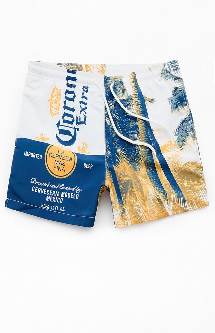 Corona Palm Trees 4.5" Swim Trunks