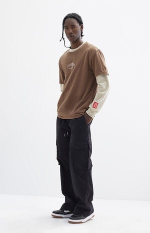 Stretchy Extreme Baggy Canvas Cargo Pants image number 5