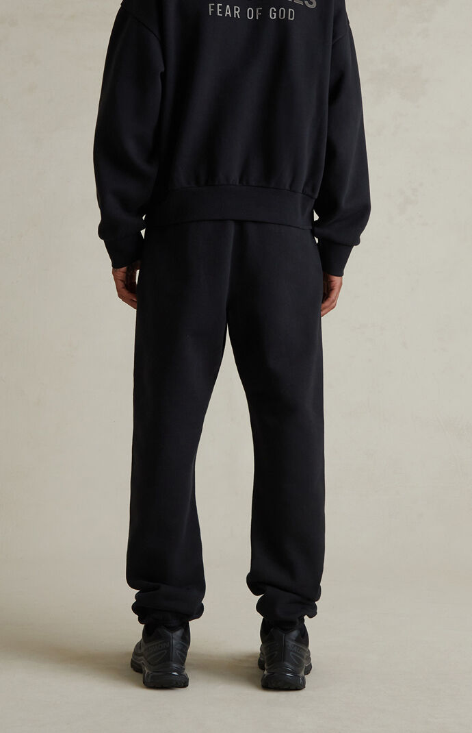 Fear of God ESSENTIALS Jet Black Core Fleece Vintage Sweatpants