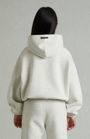 Kids Heather Oatmeal Embossed Classic Hoodie image number 4