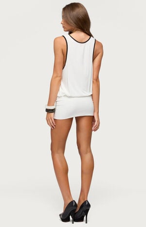 Marise Contrast Mini Dress image number 4