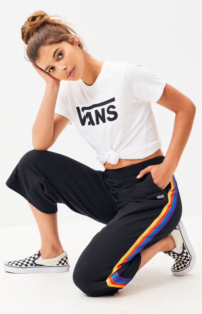 vans cropped pants