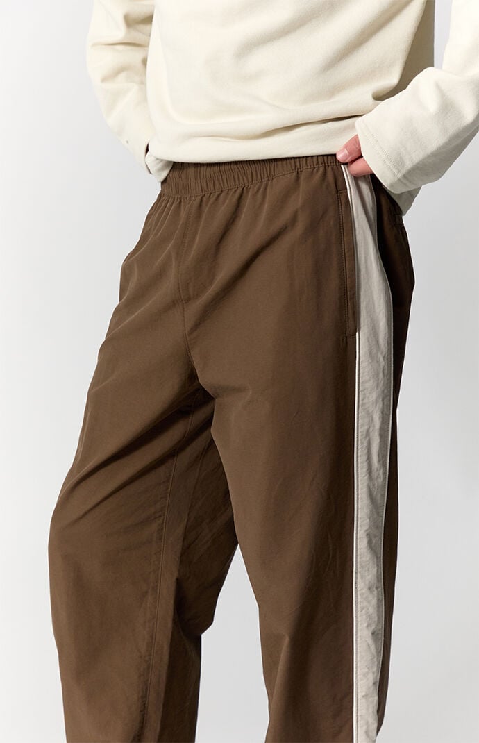Pacsun Brown Brodie Baggy Track Pants | Pacsun