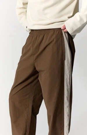 Brown Brodie Baggy Track Pants image number 5