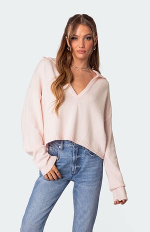 Marcie Oversized Cropped Sweater image number 1