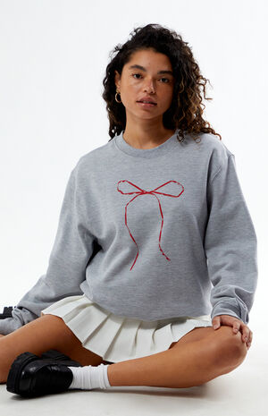 Bow Crew Neck Sweatshirt image number 1