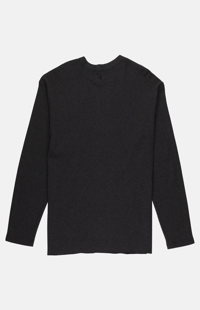 Classic Waffle Knit Long Sleeve T-Shirt