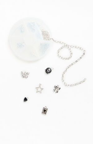 Silver DIY Charm Necklace & Bracelet Kit image number 2