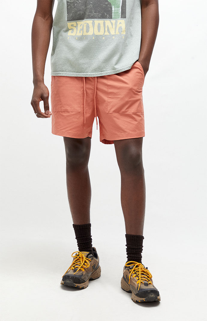 PacSun Rust Nylon Cargo Shorts | PacSun