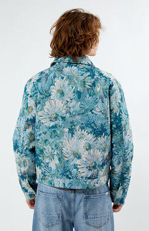 Blue Daisies Jacquard Jacket image number 3