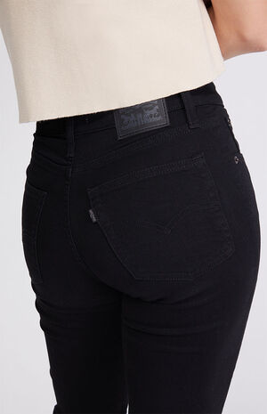 Soft Black 726 High Rise Flared Jeans image number 2