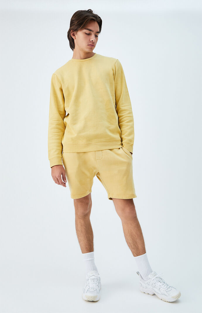 Gold Vintage Wash Sweat Shorts