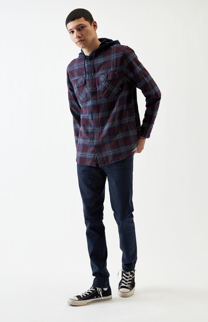 vans parkway hooded flannel
