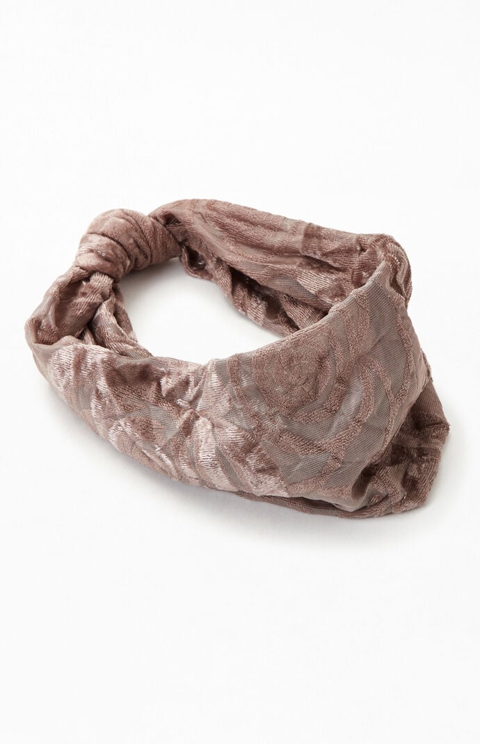 Burnout Velvet Knit Headband