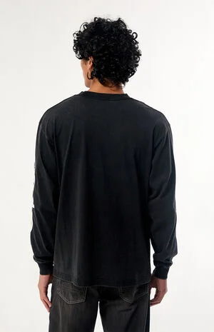 Black City of Angels Applique Long Sleeve T-Shirt image number 4