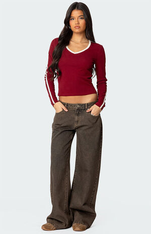 Zahra Mud Wash Low Rise Jeans image number 5