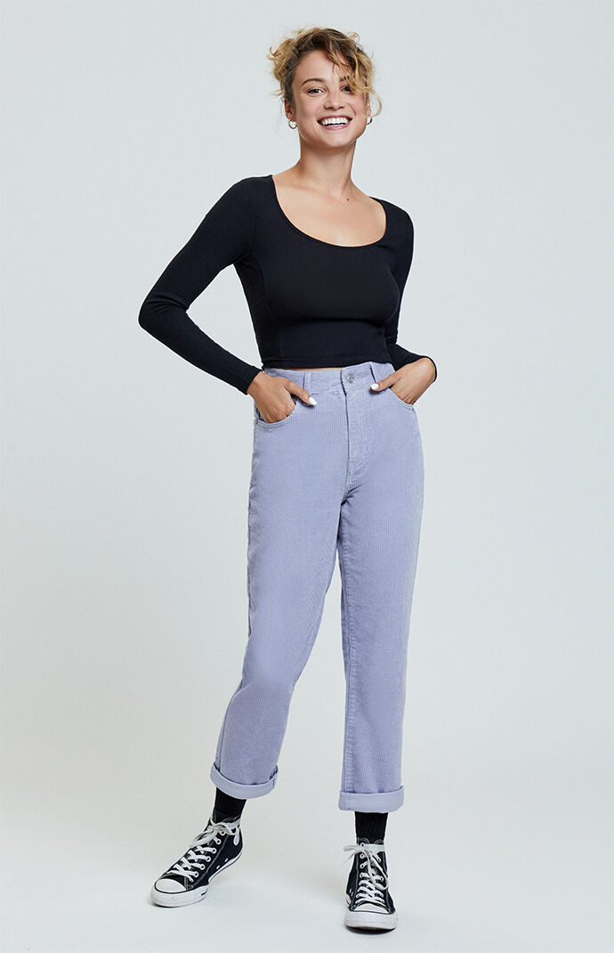 pacsun corduroy mom jeans