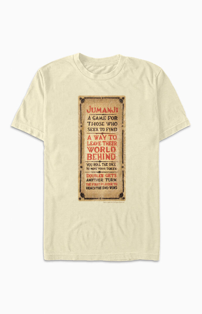 Jumanji Instructions T-Shirt