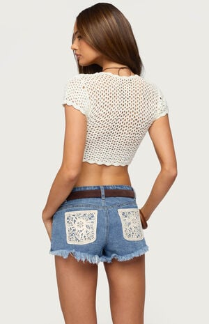 Benya Crochet Tie Top image number 3