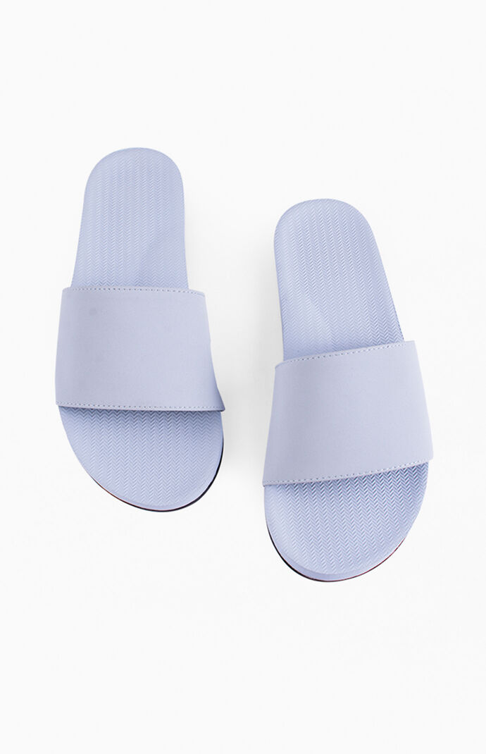 Light Blue ESSNTLS Slide Sandals