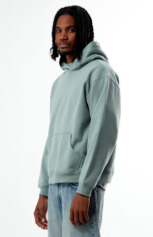 Green Solid Hoodie image number 3