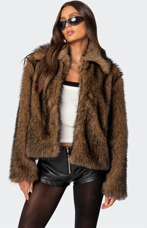Mob Wife Faux Fur Jacket
