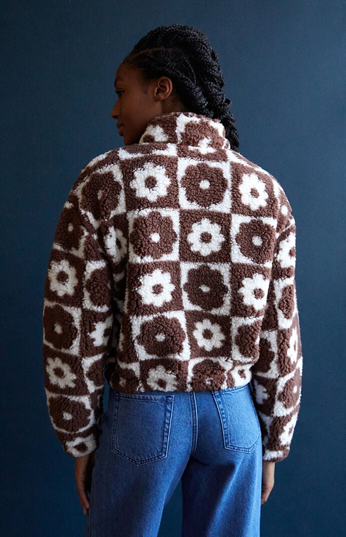 Pacsun sherpa denim jacket top
