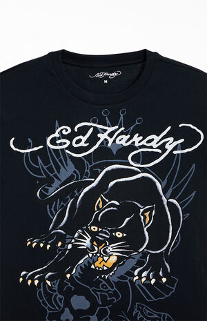 Black Crouching Panther T-Shirt image number 3