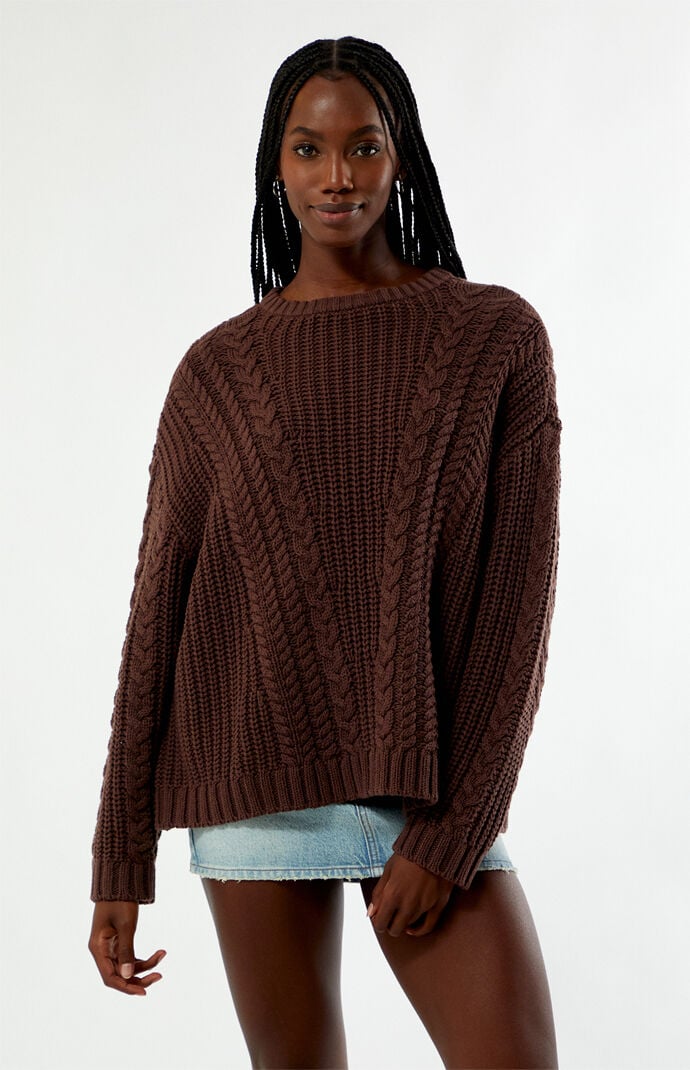 Your Favorite Magnolia Cable Knit Oversized Sweater | Pacsun