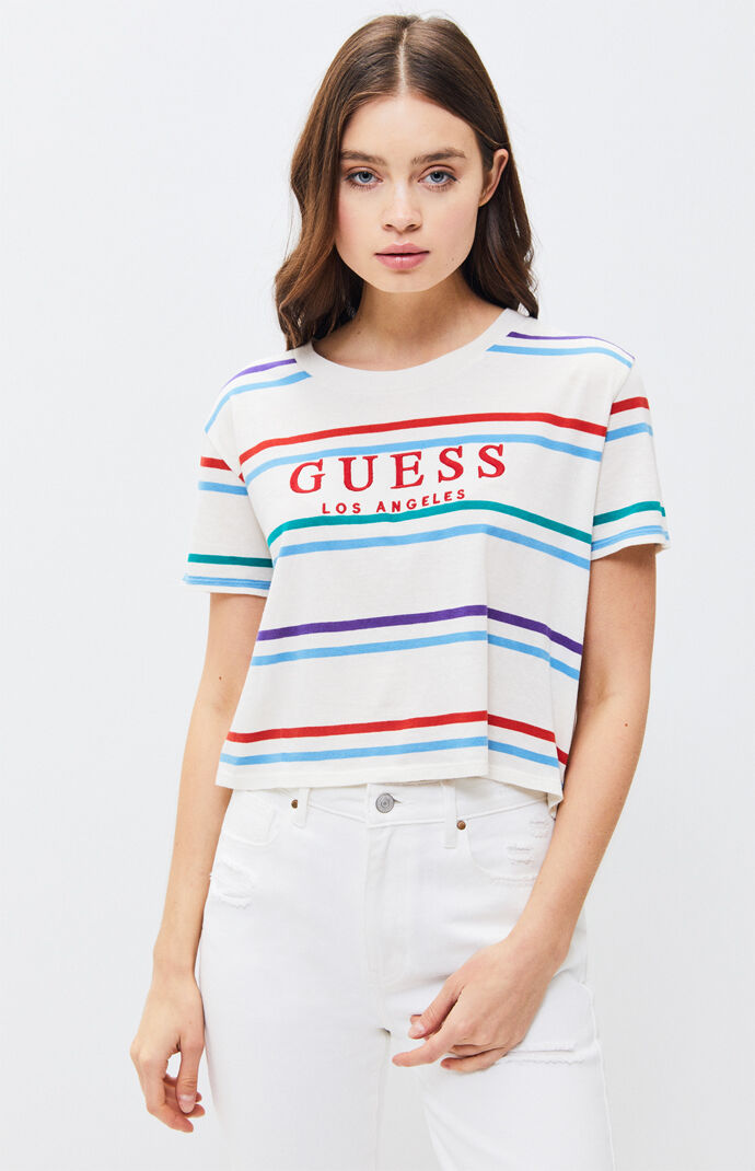 guess t shirt crop top