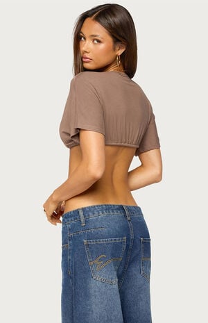 Micky Tie Cropped Top image number 3
