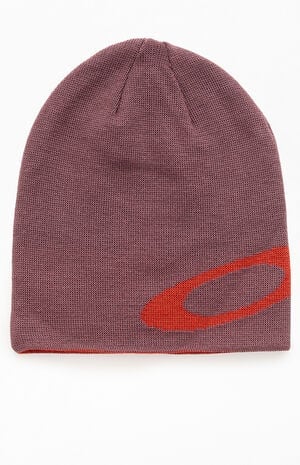 Brown Ellipse Reversible Skull Beanie image number 1